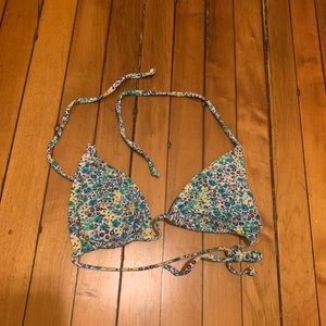Floral bikini top